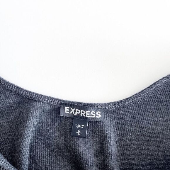 Express Women Sequin Tank Top Sleeveless Stretch Scoop Neck Pullover Black Small - Picture 3 of 6